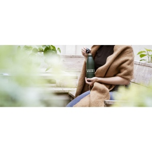 Gourde isotherme antifuites, à double paroi en acier inoxydable recyclé 21