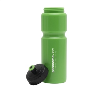 Cette bouteille d'eau de sport pratique est fabriquée en Bio LDPE, un matériau 100% recyclable créé à partir de matières premières à base de canne à sucre 12