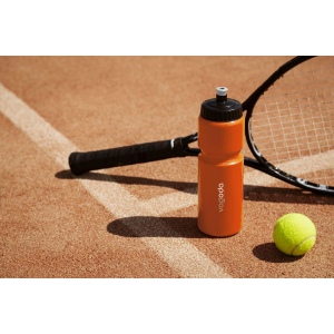 Cette bouteille d'eau de sport pratique est fabriquée en Bio LDPE, un matériau 100% recyclable créé à partir de matières premières à base de canne à sucre 35