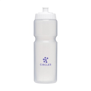 Cette bouteille d'eau de sport pratique est fabriquée en Bio LDPE, un matériau 100% recyclable créé à partir de matières premières à base de canne à sucre 10