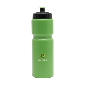 Cette bouteille d'eau de sport pratique est fabriquée en Bio LDPE, un matériau 100% recyclable créé à partir de matières premières à base de canne à sucre 2