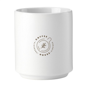 Tasse empilable sans anse. Fabriqué en céramique de haute qualité. Avec extérieur mat et intérieur brillant. 3