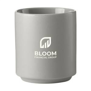 Tasse empilable sans anse. Fabriqué en céramique de haute qualité. Avec extérieur mat et intérieur brillant. 4