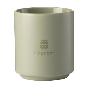 Tasse empilable sans anse. Fabriqué en céramique de haute qualité. Avec extérieur mat et intérieur brillant.