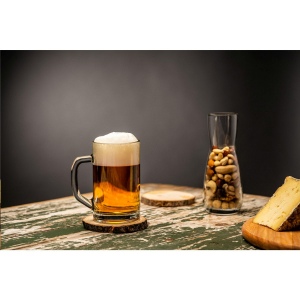 Très grand bock de bière en verre transparant 4