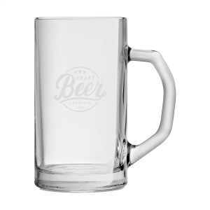 Très grand bock de bière en verre transparant 2