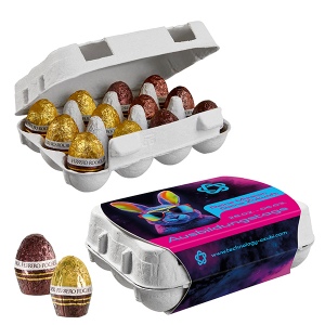 Boîte en carton de 12 œufs de Pâques, Œufs de Ferrero Rocher