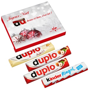 Pack de 4  Duplo «Les dimanches de l’avent» (duplo classique, duplo blanc &amp; Kinder Chocolat)