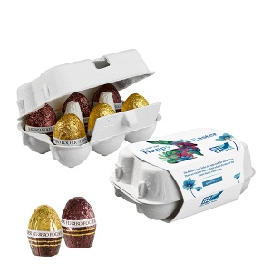 Boîte en carton de 6 œufs de Pâques, Œufs de Ferrero Rocher