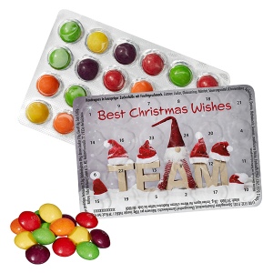 Le plus petit calendrier (de l'avent) du monde MOTIFS STANDARDS avec SKITTLES®