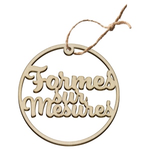 Décoration en bois - laser - 100 mm 3