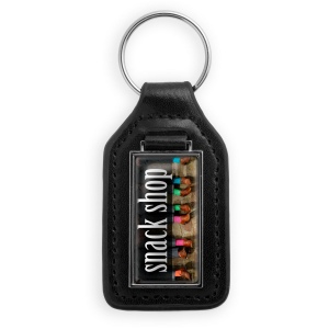 Porte-clés similicuir forme rectangle rukc10 - puht logo doming 3