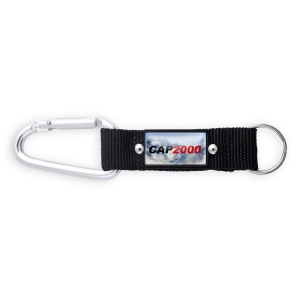 Porte-clés mousqueton carabinier - puht logo doming