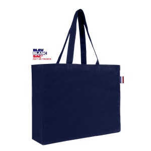 Sac shopping fait en france 220grs coton avec soufflets : francis 3