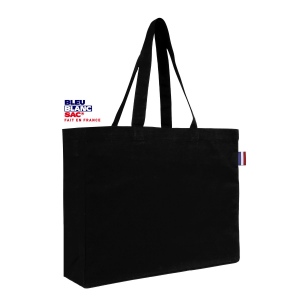 Sac shopping fait en france 220grs coton avec soufflets : francis