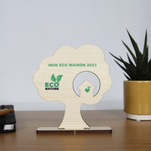 Trophée bois ARBRE 10cm - France 2
