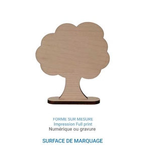 Trophée bois ARBRE 10cm - France 3