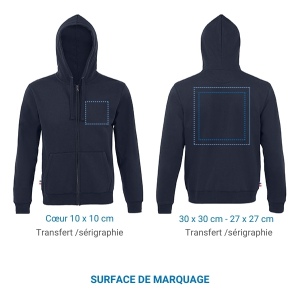 Sweat à capuche zippé GRADUATE ZOODIE Unisexe 3