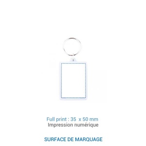 Porte-clé rectangulaire - France 4
