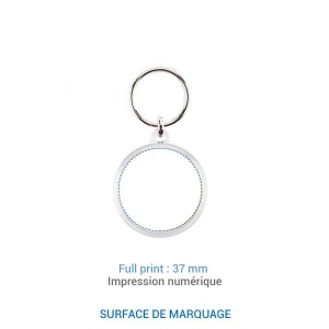 Porte-clé rond 37 mm - France 4