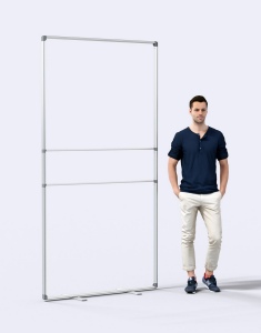 Cadre aluminium autoportant 120x200cm 2