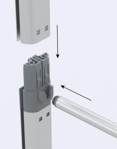 Cadre aluminium autoportant 600x230cm 4