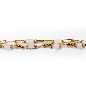 Bracelet Andrea Gold/pink 3