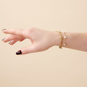 Bracelet Andrea Gold/pink 6