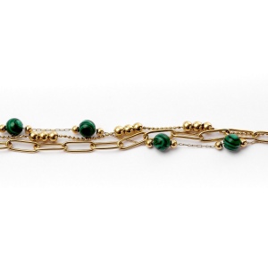 Bracelet Andrea Gold/ Green 3