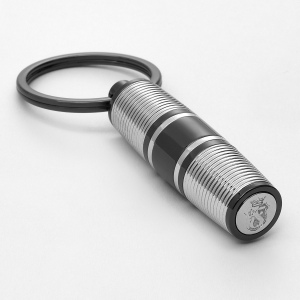 Porte-clefs Bold Stripe Chrome & Gun 2