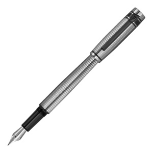 Stylo plume Bold Stripe Chrome & Gun 3