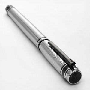Stylo plume Bold Stripe Chrome & Gun 5