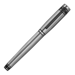 Stylo roller Bold Stripe Chrome & Gun 2