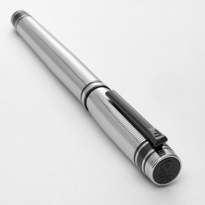 Stylo roller Bold Stripe Chrome & Gun 4