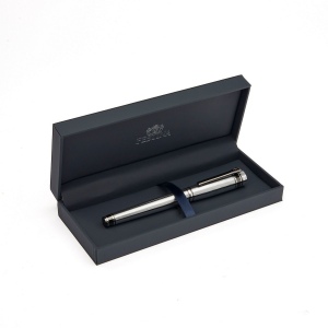 Stylo roller Bold Stripe Chrome & Gun 9