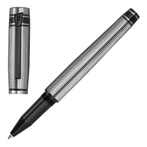 Stylo roller Bold Stripe Chrome & Gun