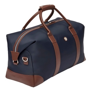 Sac de voyage Button Navy & Brown 9