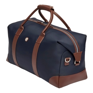 Sac de voyage Button Navy & Brown 10
