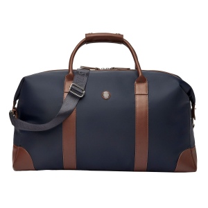 Sac de voyage Button Navy & Brown