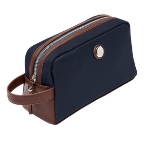 Trousse de toilette Button Navy & Brown 5