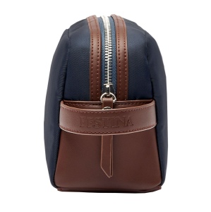 Trousse de toilette Button Navy & Brown 6