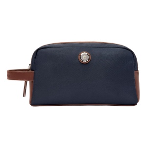 Trousse de toilette Button Navy & Brown