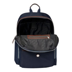 Sac à dos Button Navy & Brown 2