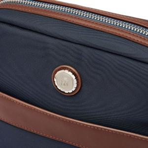 Sac reporter Button Navy & Brown 3