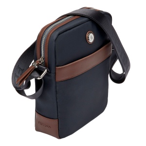 Sac reporter Button Navy & Brown 5