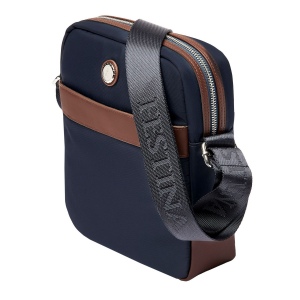 Sac reporter Button Navy & Brown 6