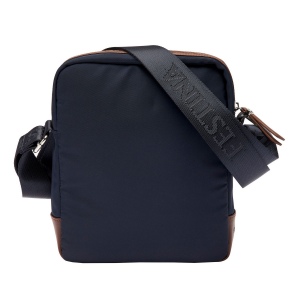 Sac reporter Button Navy & Brown 7