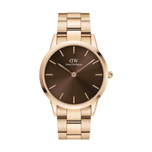Montre Iconic Link amber RG&Brown D40