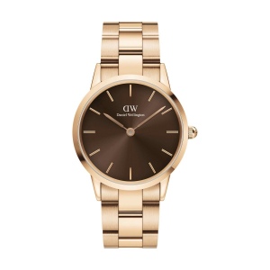Montre Iconic Link amber RG&Brown D36