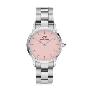 Montre Iconic Link Silver&Pastel-pink D28